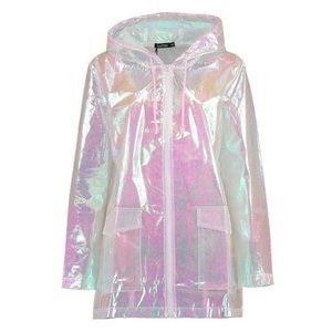 Boohoo Iridescent Raincoat